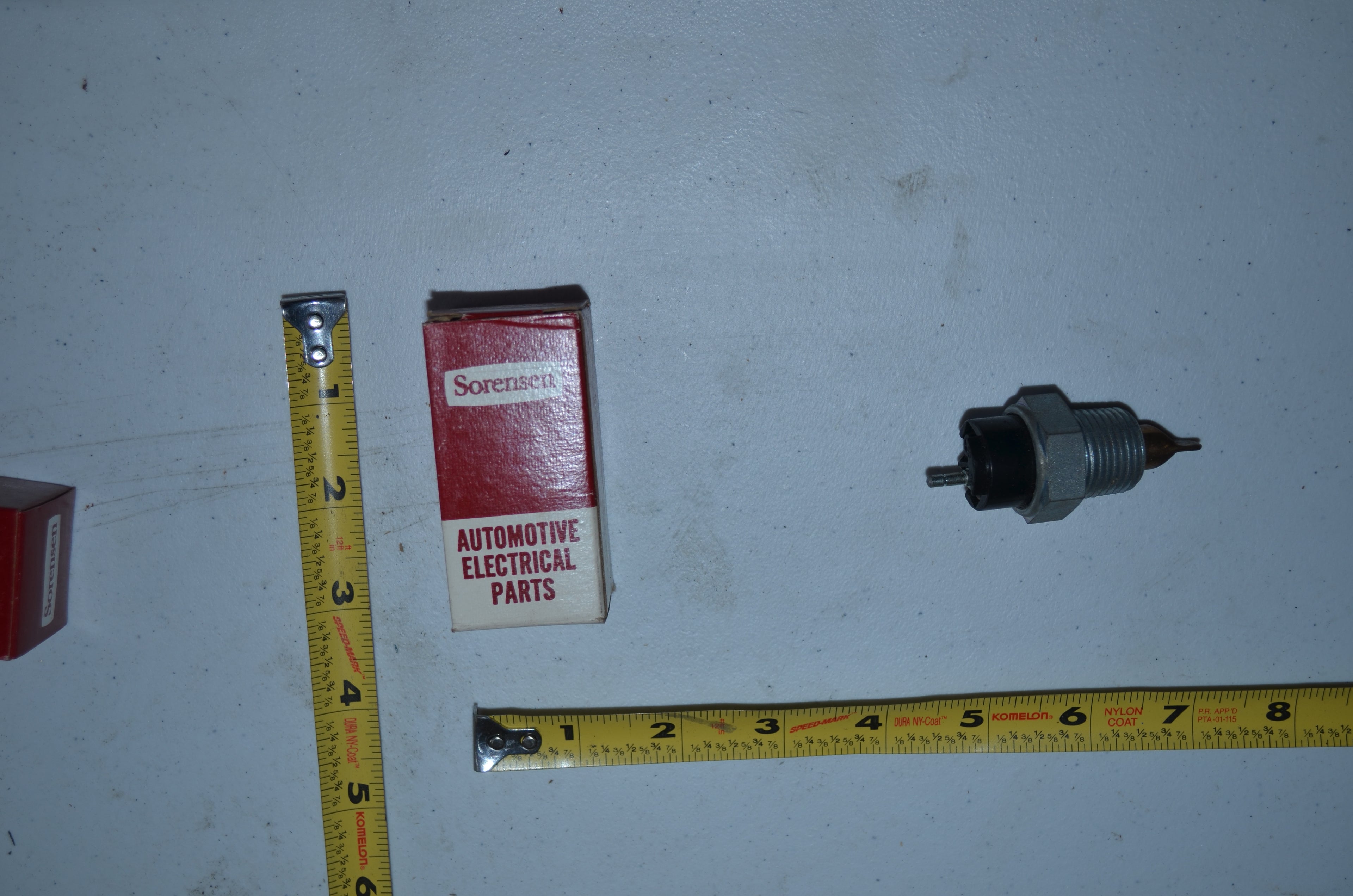 Sorensen Temperature Gauge Switch (TS-17 A) large Vintage Genuine OEM NOS USA