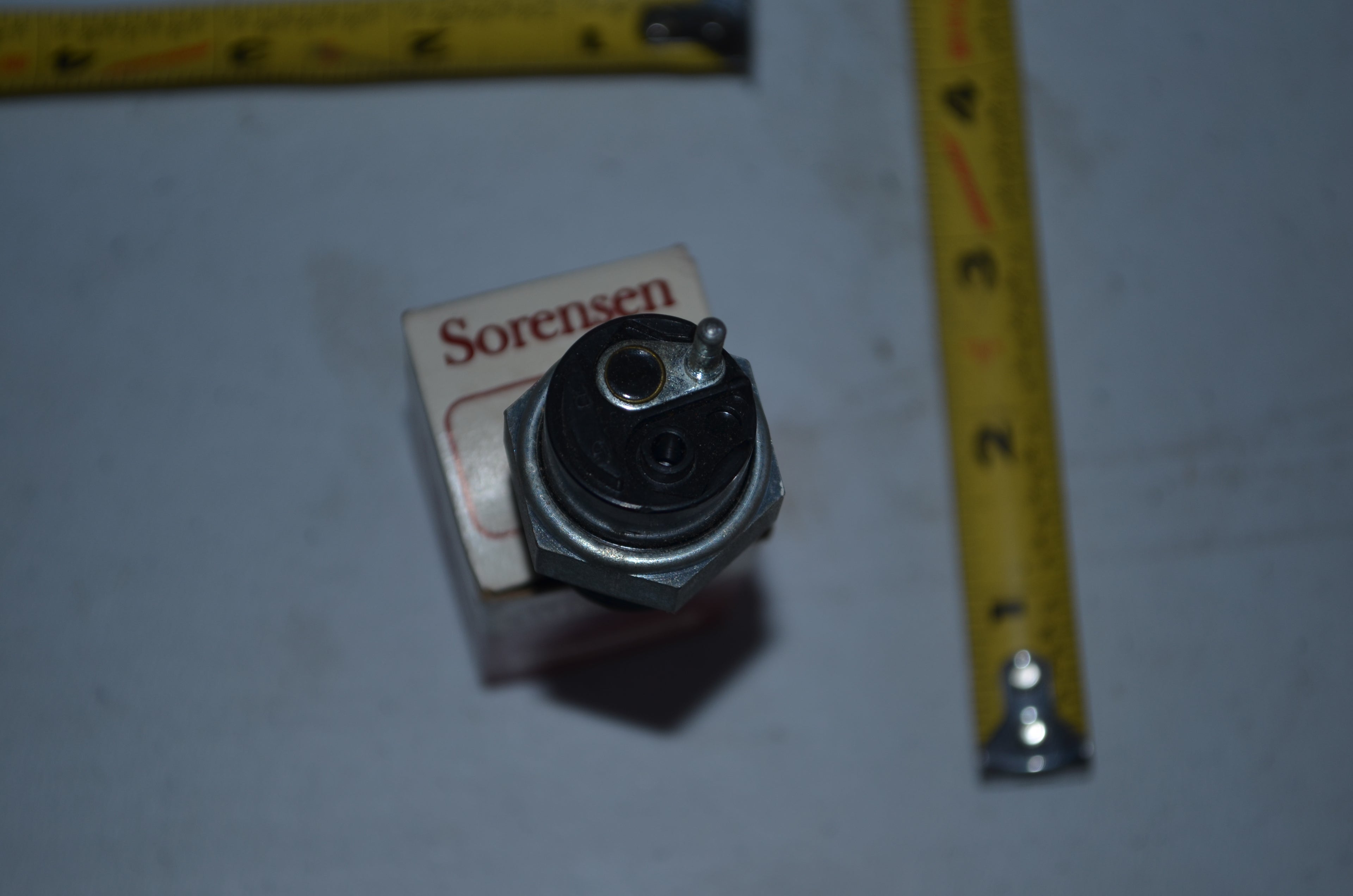 Sorensen Temperature Gauge Switch (TS-17 A) large Vintage Genuine OEM NOS USA