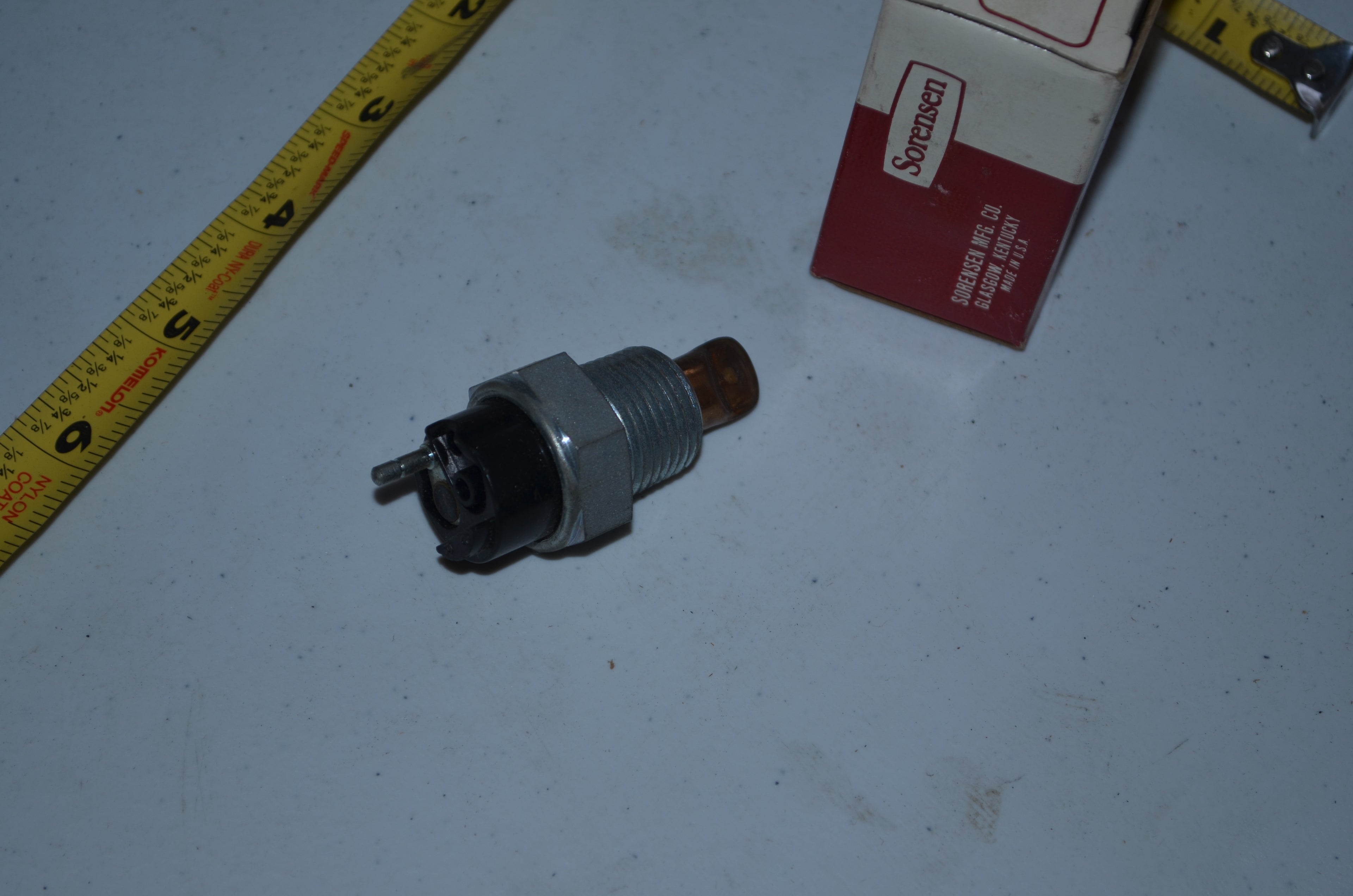 Sorensen Temperature Gauge Switch (TS-17 A) large Vintage Genuine OEM NOS USA