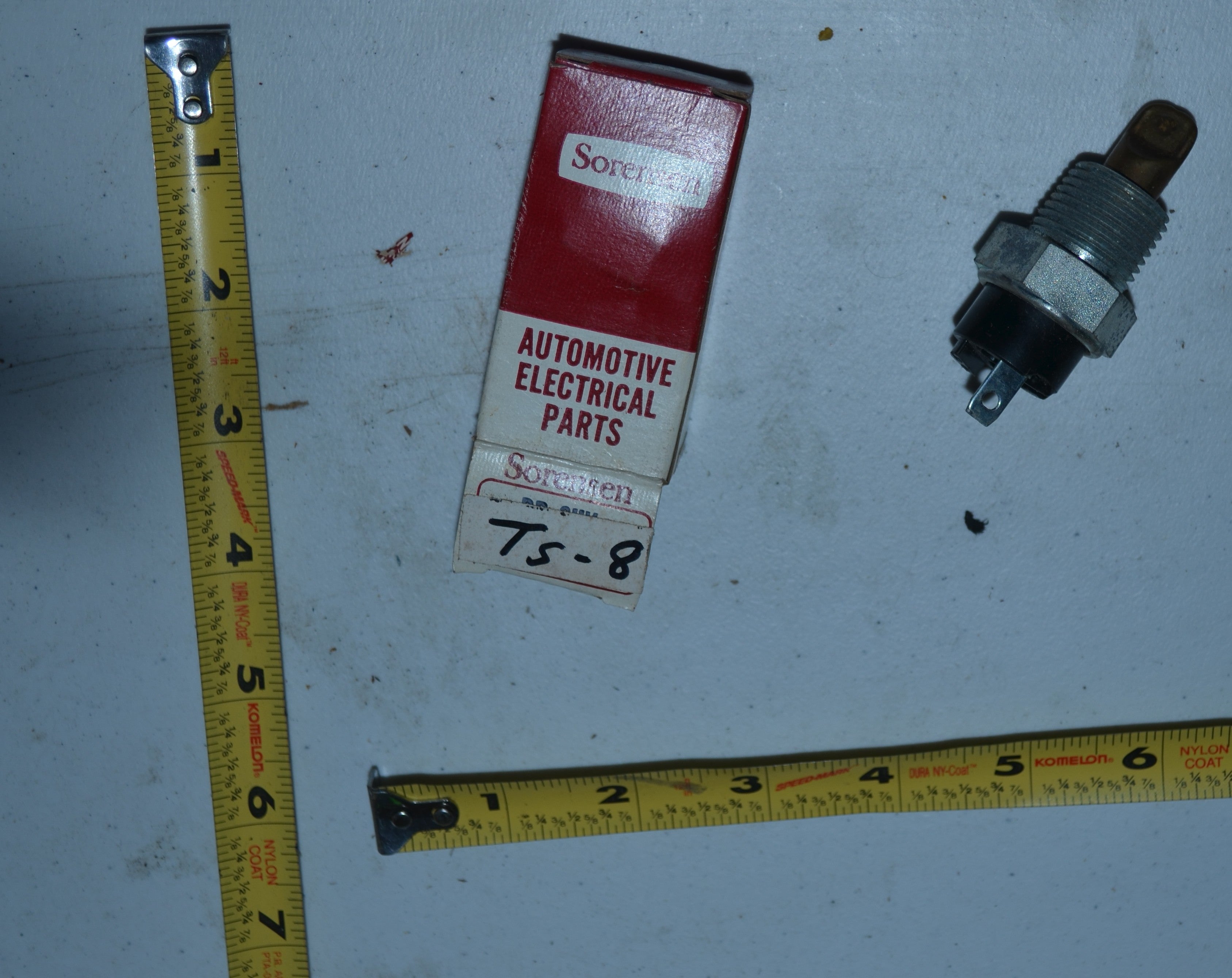 Sorensen Temperature Gauge Switch TS-8 vintage Genuine OEM NOS USA