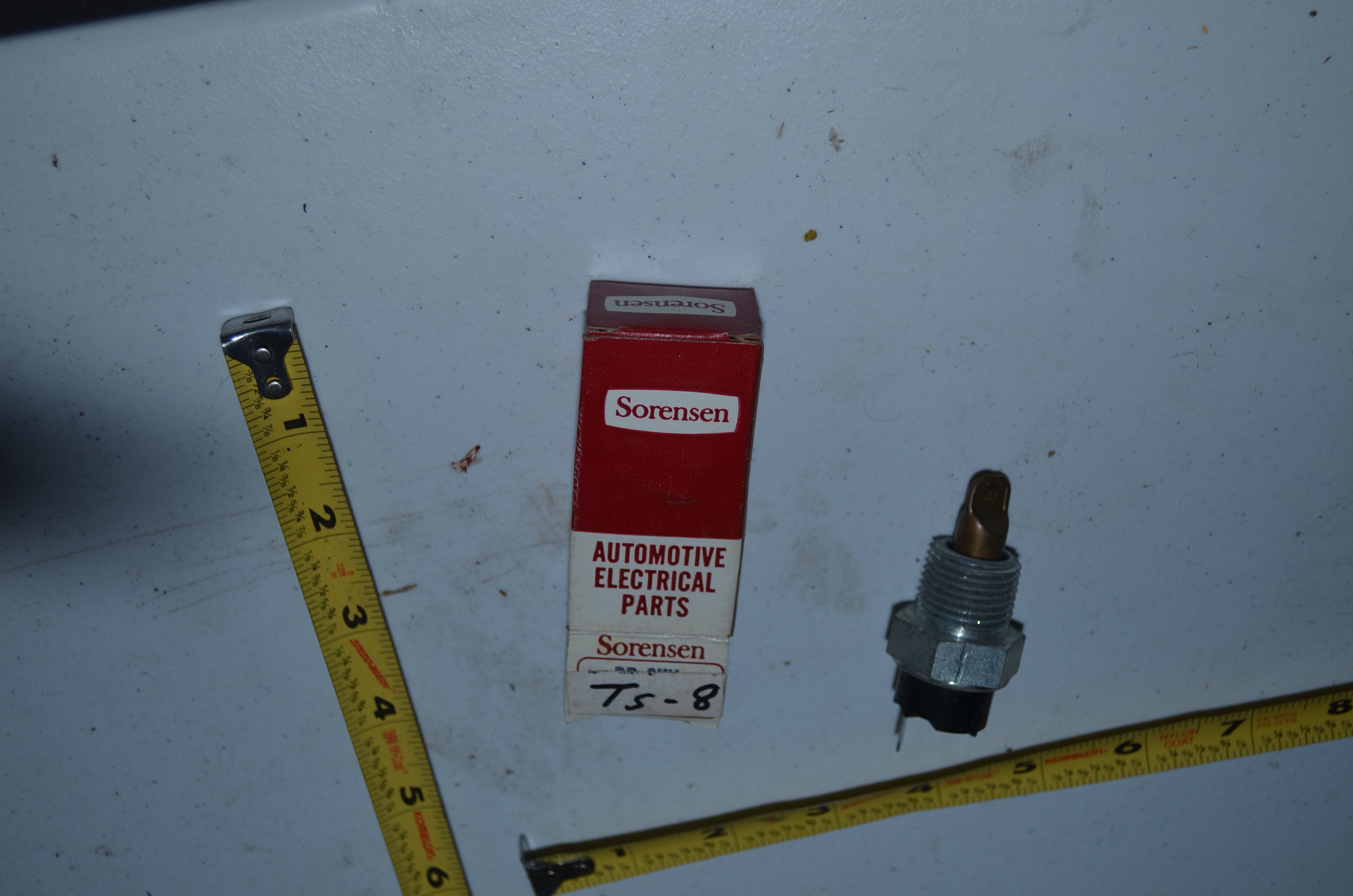 Sorensen Temperature Gauge Switch TS-8 vintage Genuine OEM NOS USA