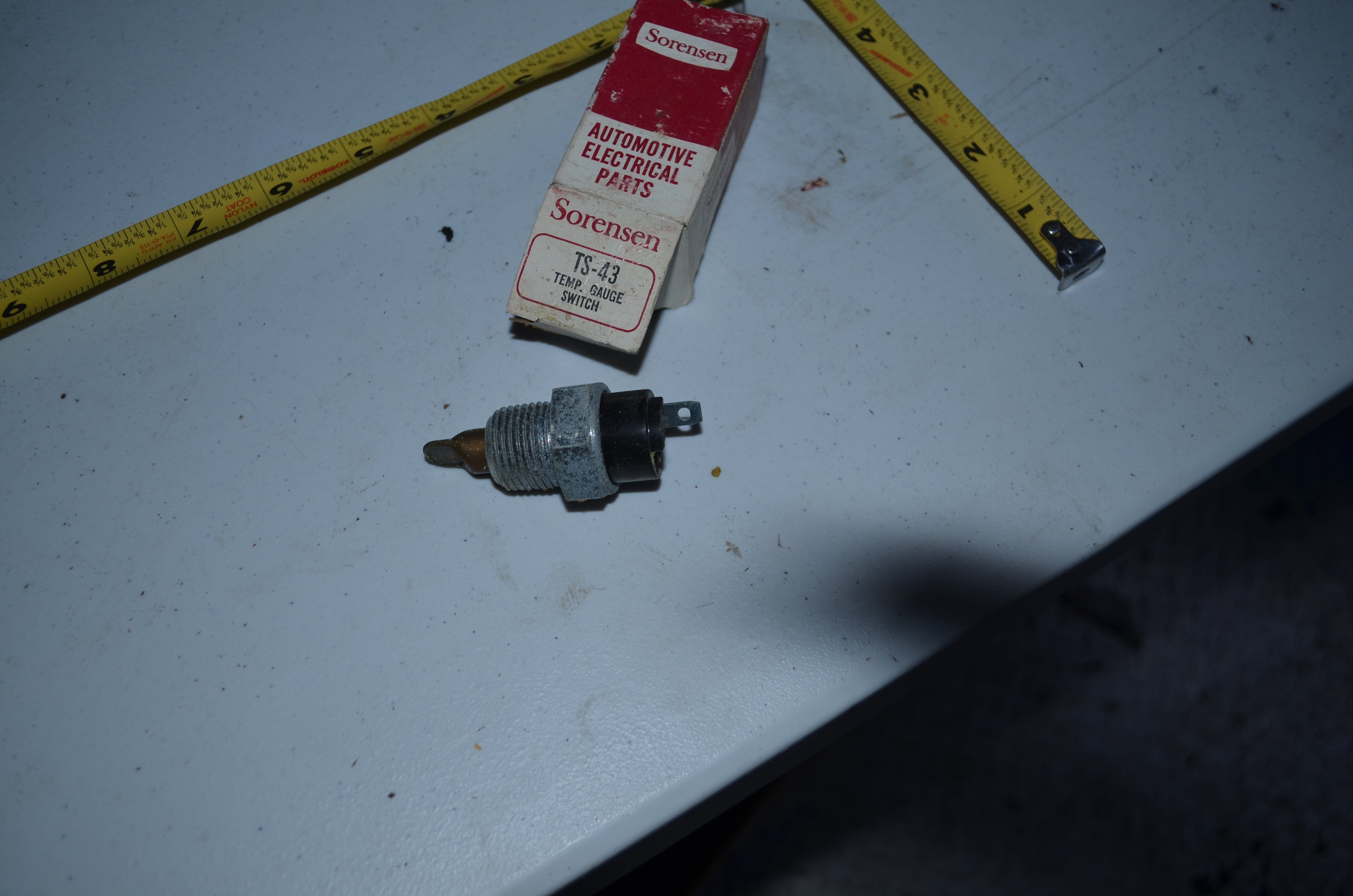 Sorensen Temperature Gauge Switch TS-43 Vintage Genuine OEM NOS USA