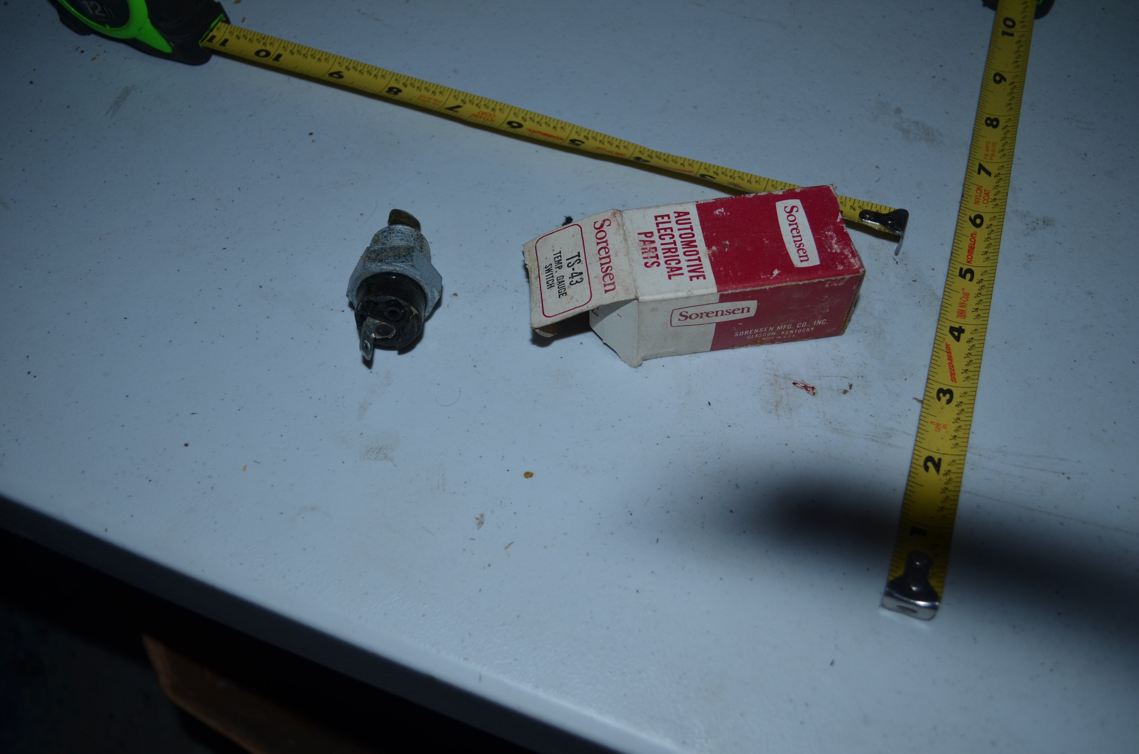 Sorensen Temperature Gauge Switch TS-43 Vintage Genuine OEM NOS USA