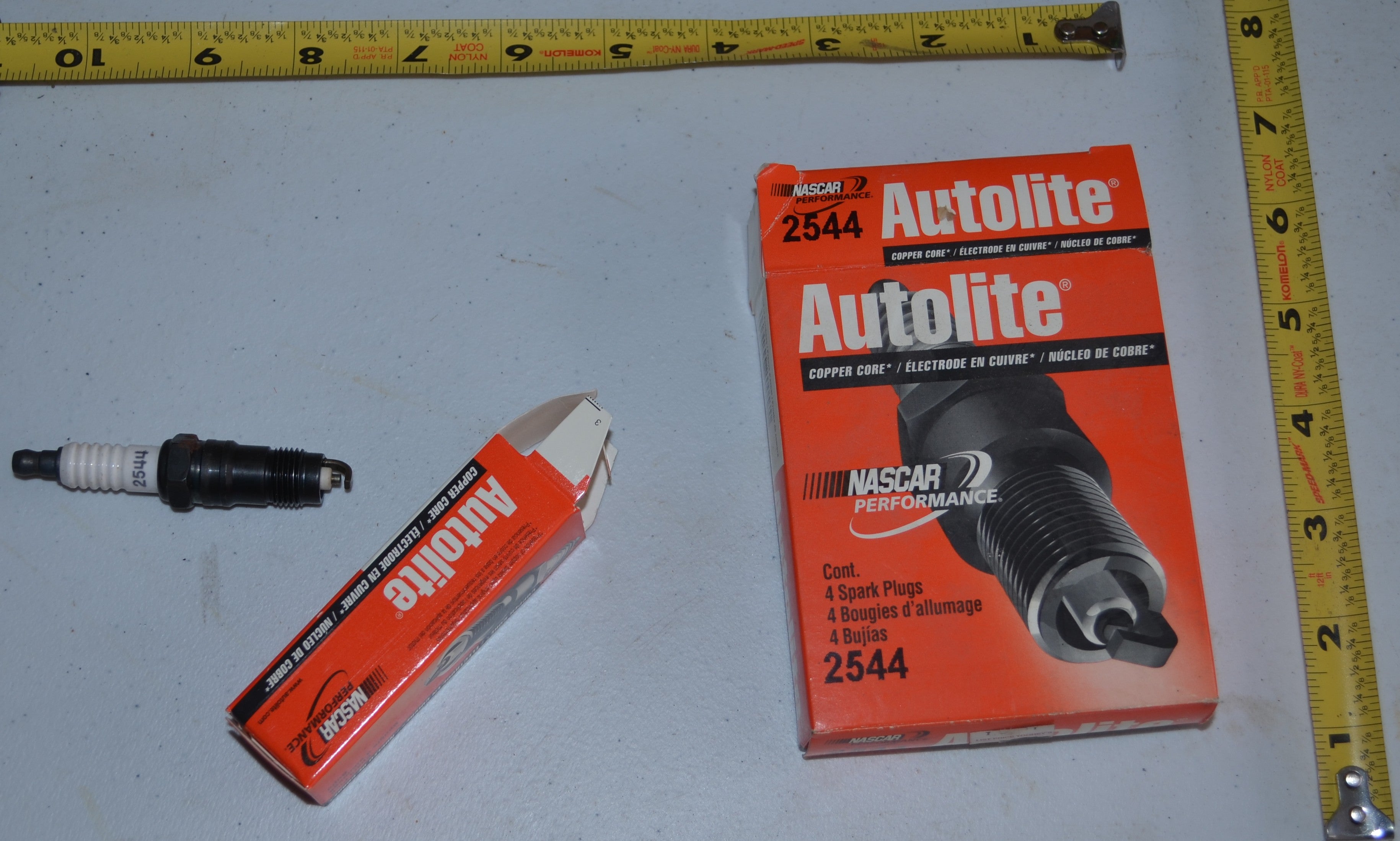 Ford Autolite # 2544 Spark Plugs Copper Core NOS vintage Genuine OEM