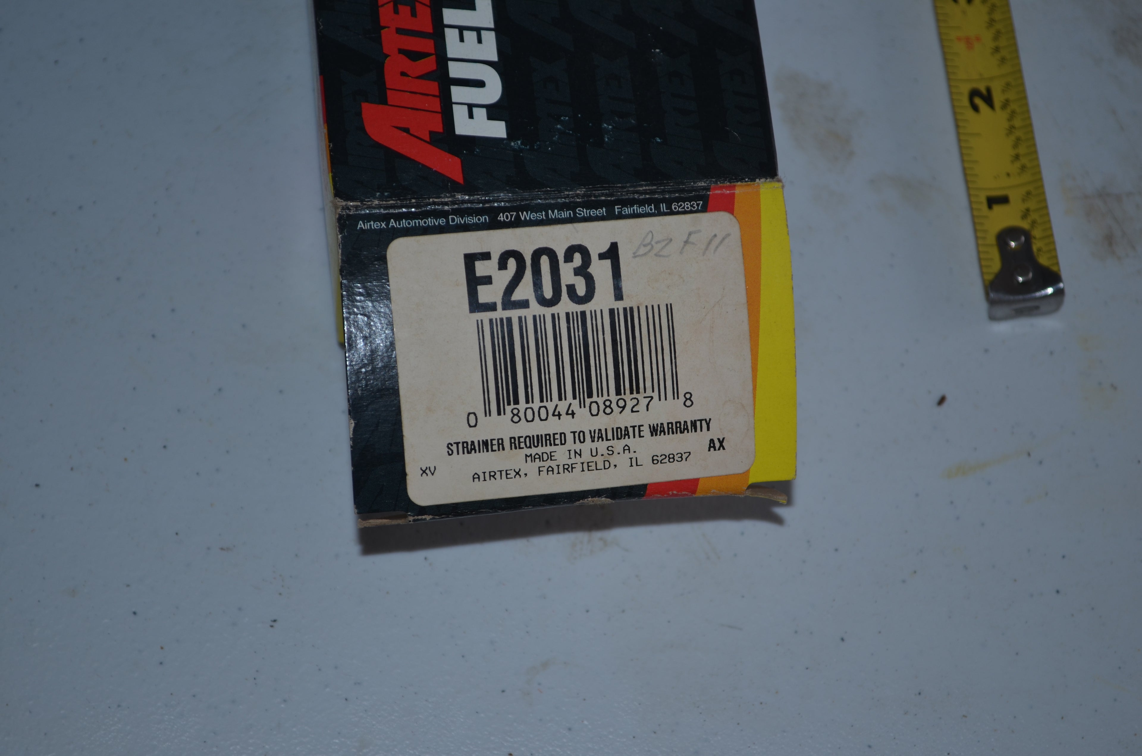 Late 80s Ford Airtex Electric Fuel Pump # E2031 Vintage NOS OEM USA
