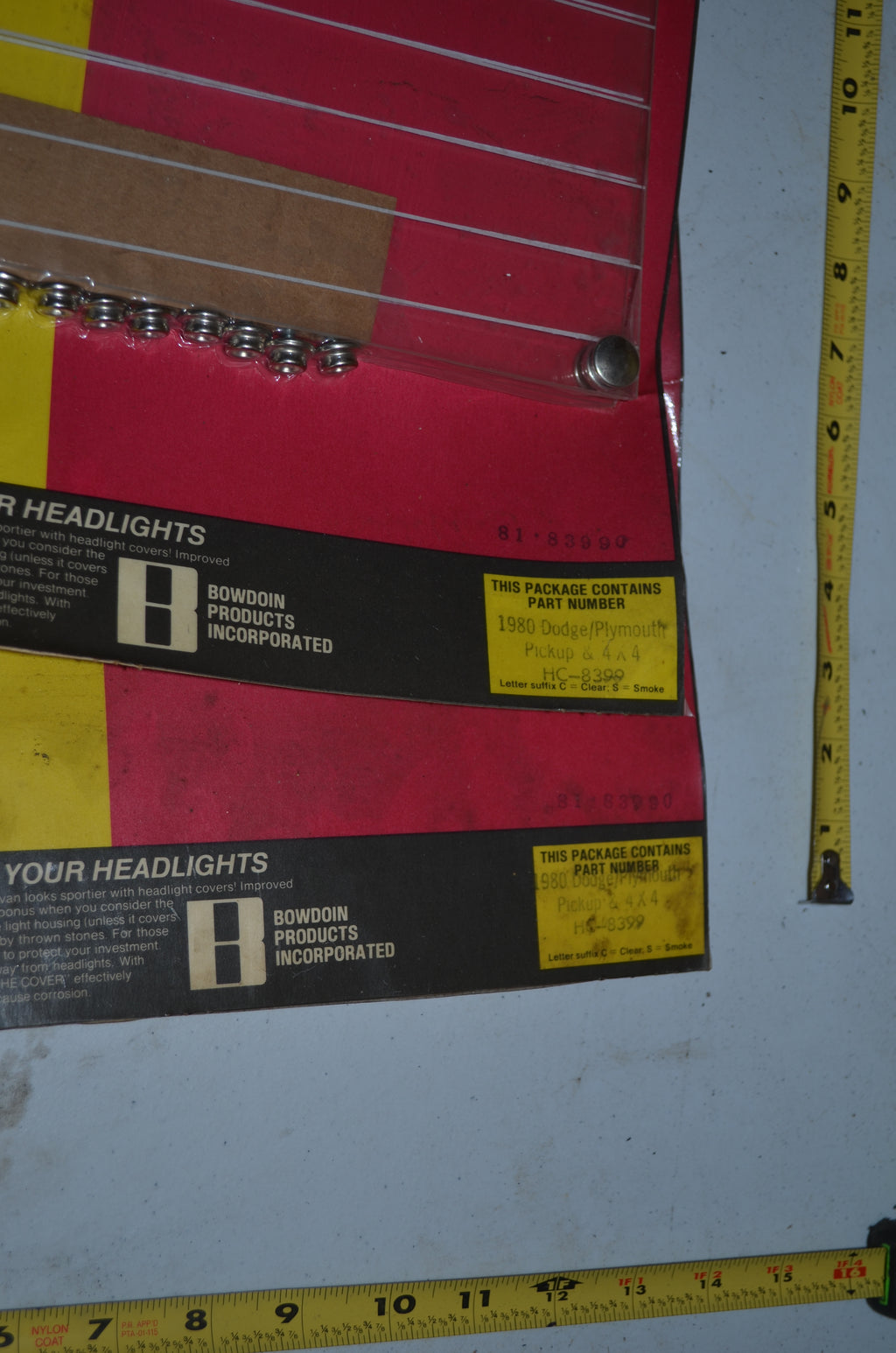 1980 Dodge / Plymouth and 4x4x truck Vintage AVS auto headlight shade made in USA (Auto ventshades)AVS