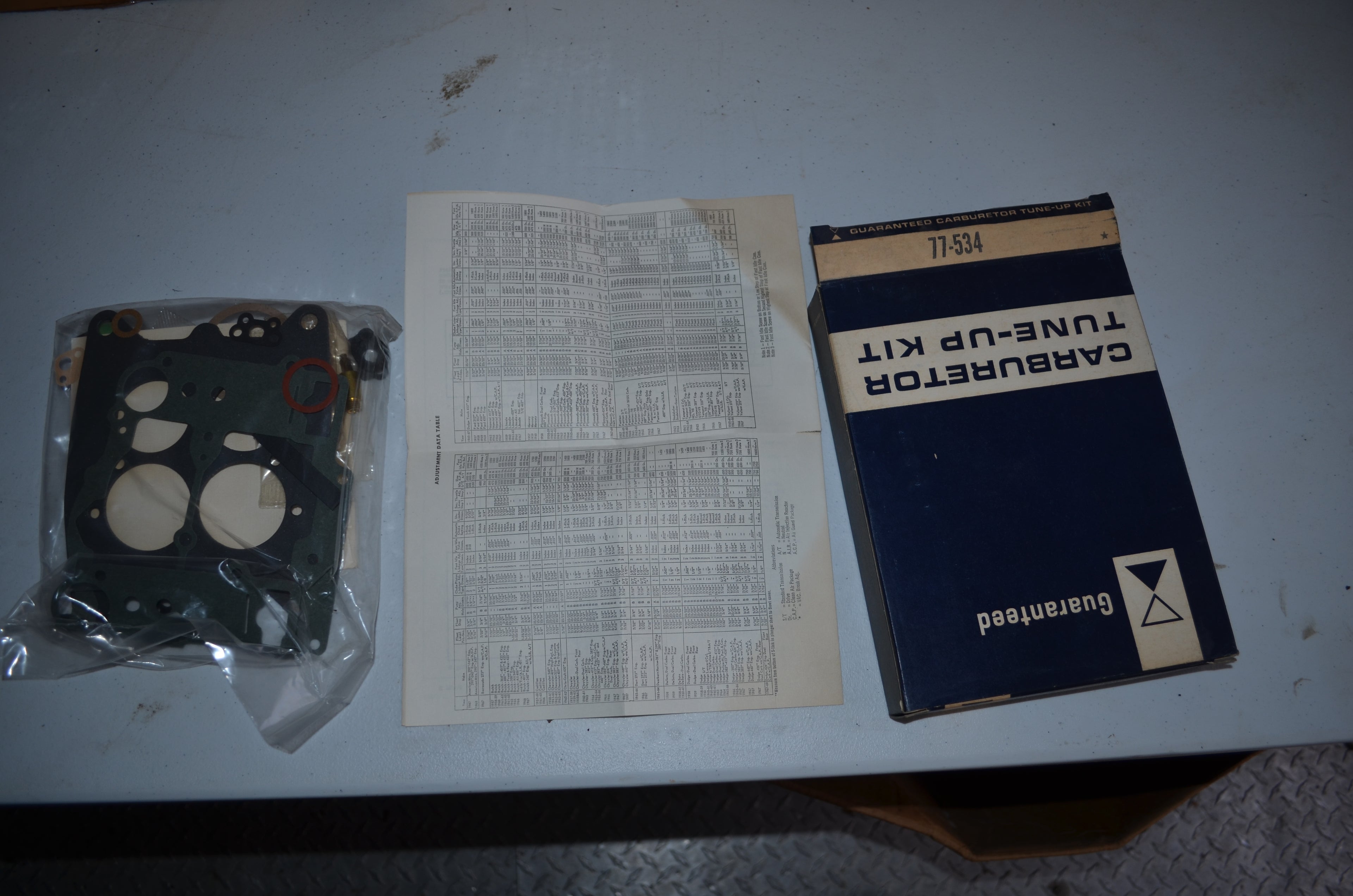Guaranteed Carburetor Tune Up Kit Genuine OEM NOS USA Part 77-534