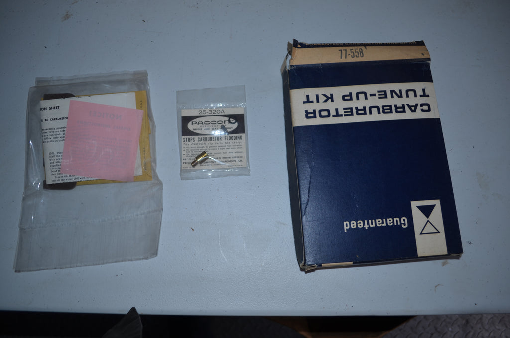 Guaranteed Carburetor vintage Tune Up Kit Genuine OEM NOS USA Part 77-558