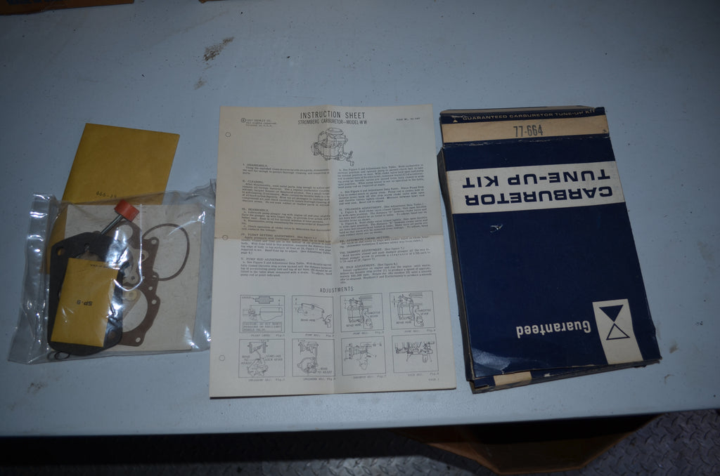 Guaranteed Stromberg Carburetor Tune Up Kit 2 barrel Vintage Genuine OEM NOS USA Part 77-664