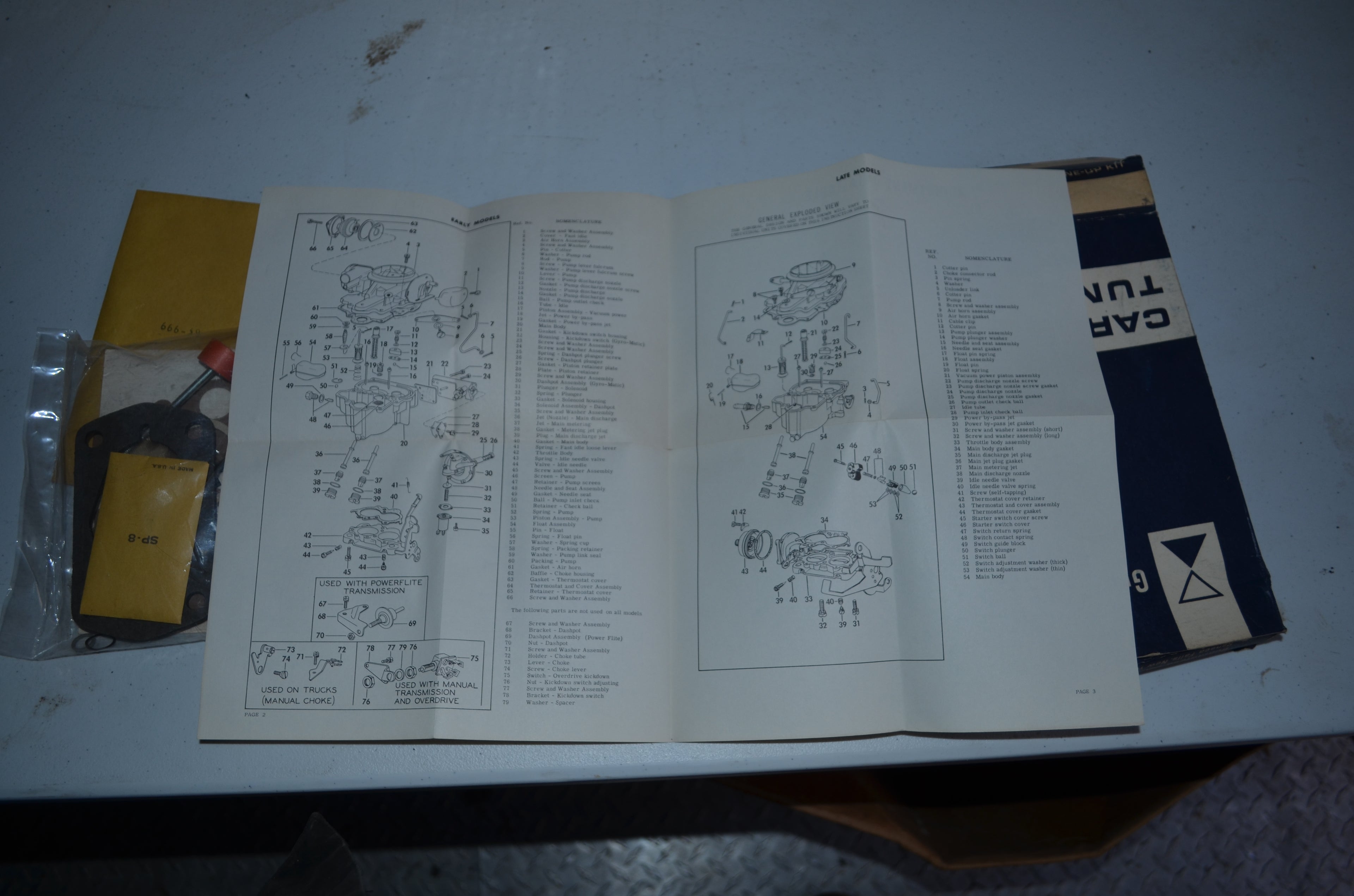 Guaranteed Stromberg Carburetor Tune Up Kit 2 barrel Vintage Genuine OEM NOS USA Part 77-664