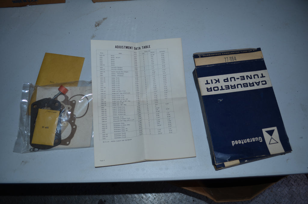 Guaranteed Stromberg Carburetor Tune Up Kit 2 barrel Vintage Genuine OEM NOS USA Part 77-664