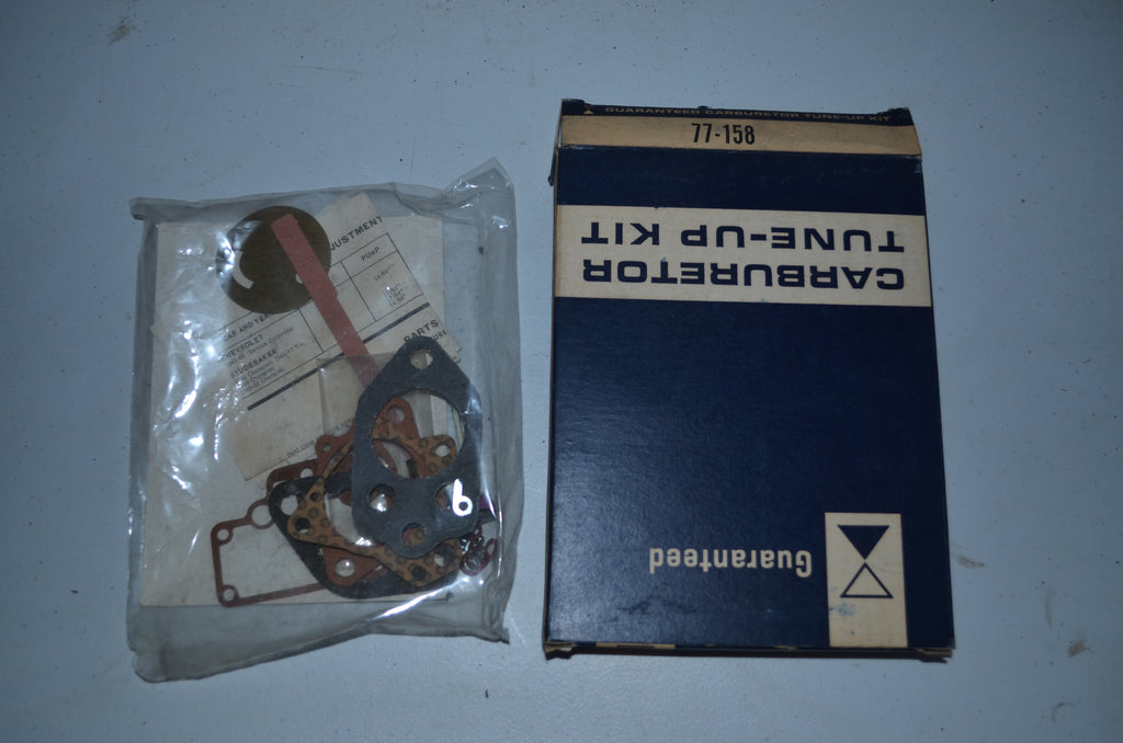 Guaranteed Carburetor 1 brl Tune Up Kit Vintage Genuine OEM NOS USA Part 77-158