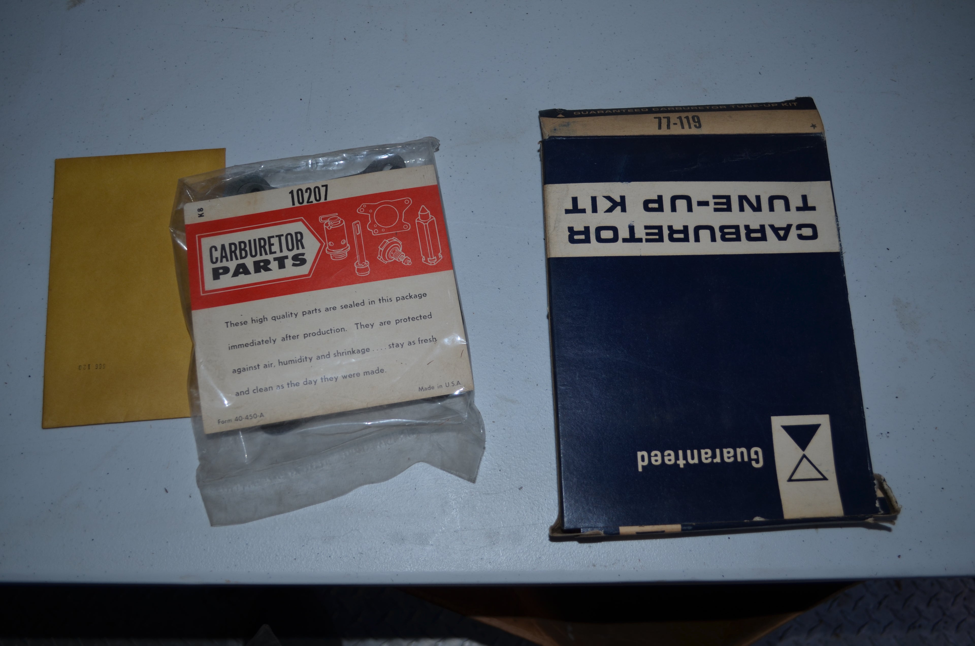 Guaranteed Carburetor ford 2 brl Tune Up Kit Genuine Vintage OEM NOS USA Part 77-119