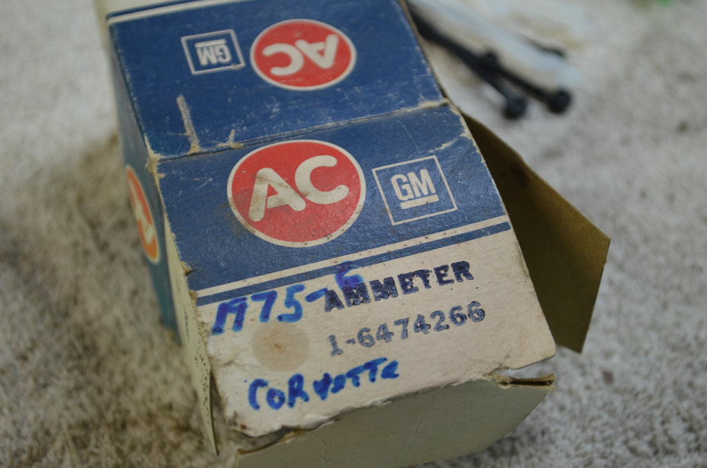 1975/76 Corvette NOS ammeter gauge new in box
