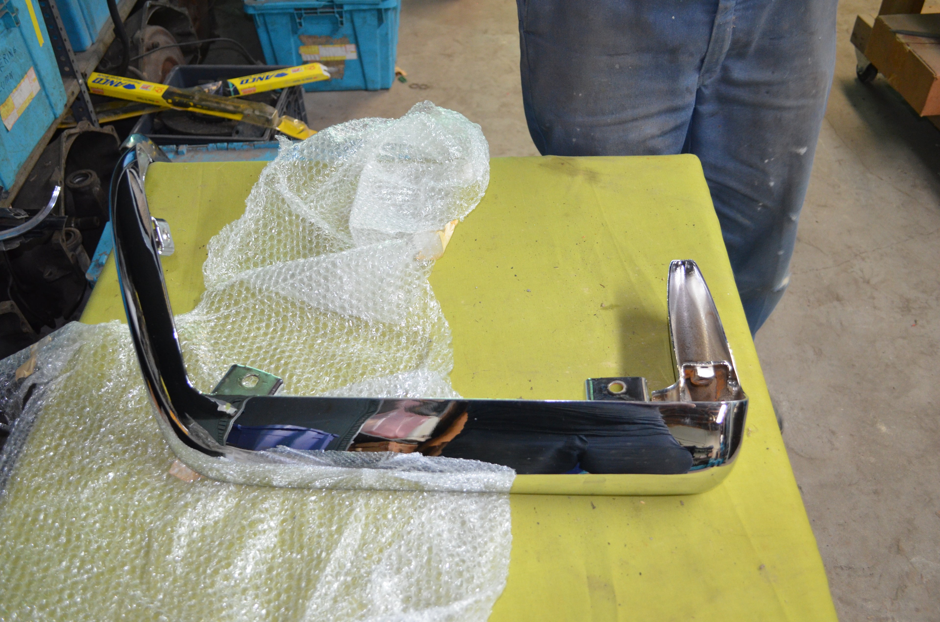 1968 to 73 Corvette left rear bumper OEM new triple plated chrome