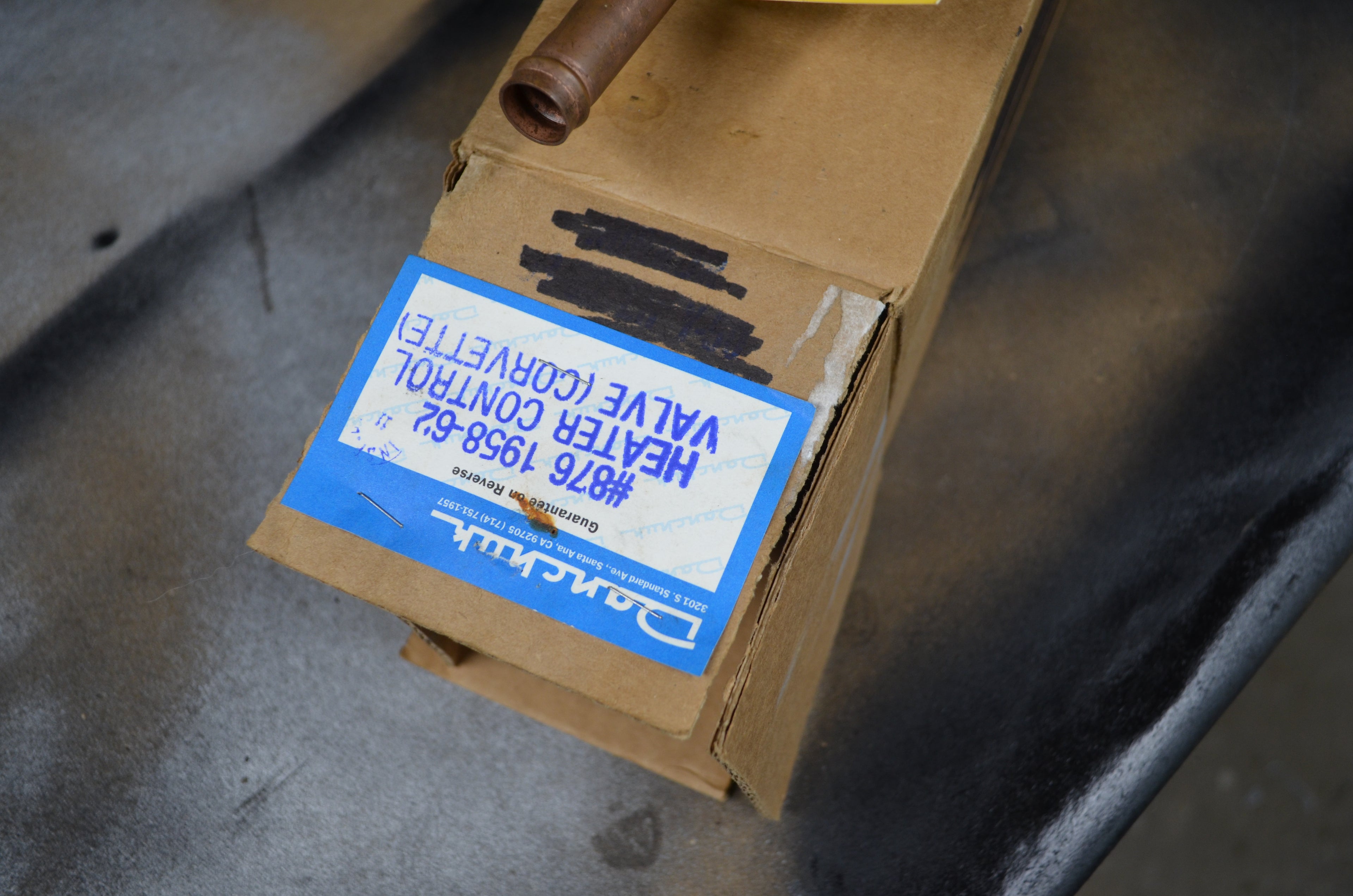 1958 to 1962 corvette heater control valve