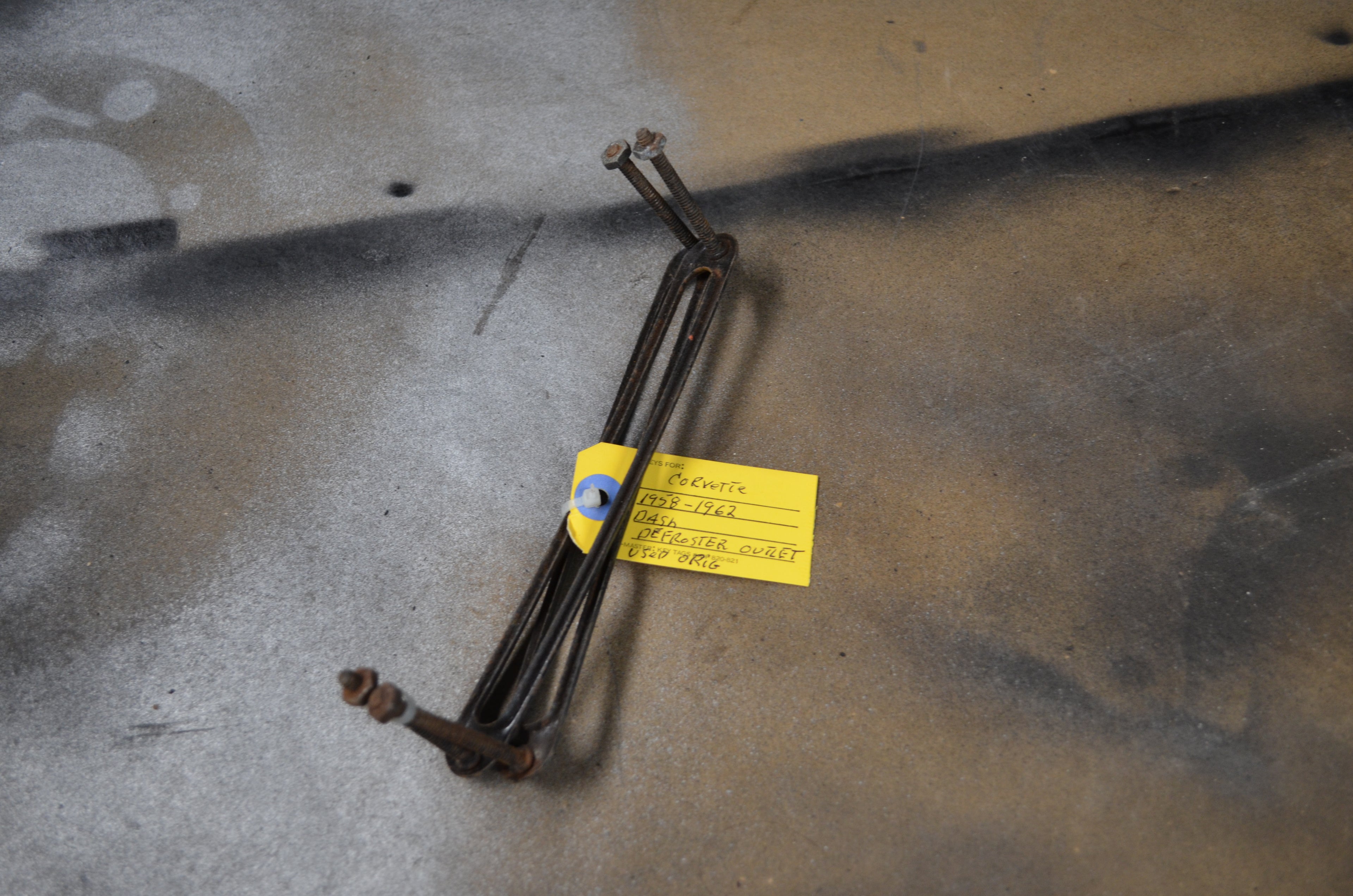 1958 to 1962 Corvette defroster Outlet bezel very clean used