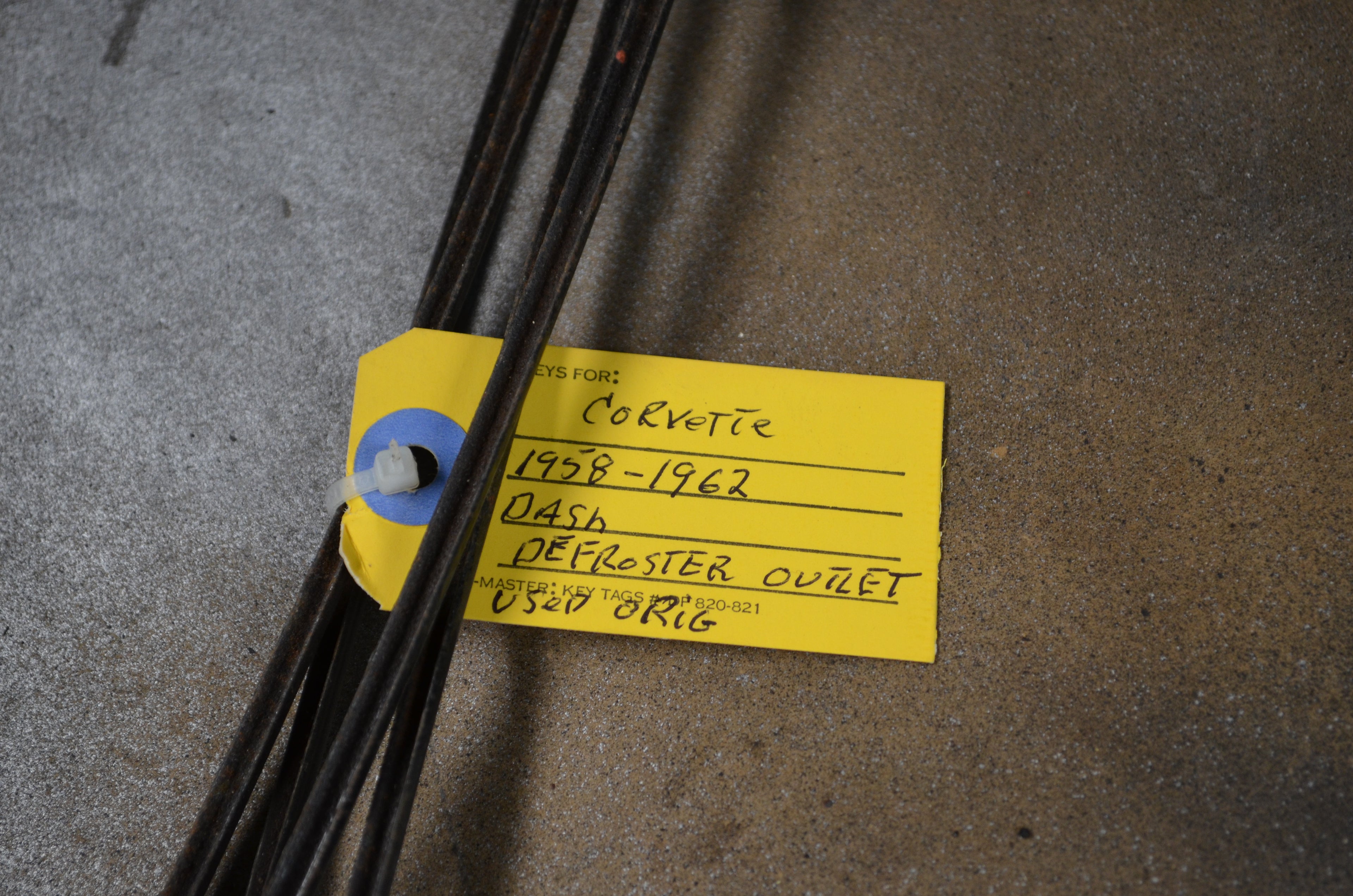 1958 to 1962 Corvette defroster Outlet bezel very clean used